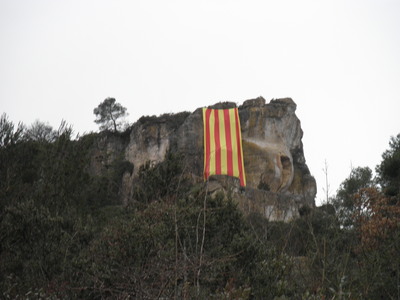 Vista inferior del cingle.