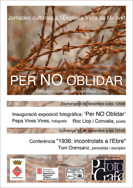 Miravet, exposici&oacute;, Pepa Vives, Roc Llop, fotografia, poesia, 2009, Pgfotografia
