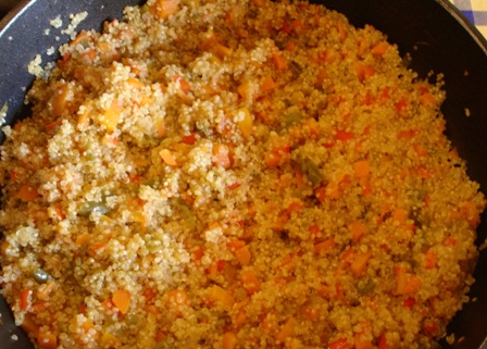 paella de quinoa